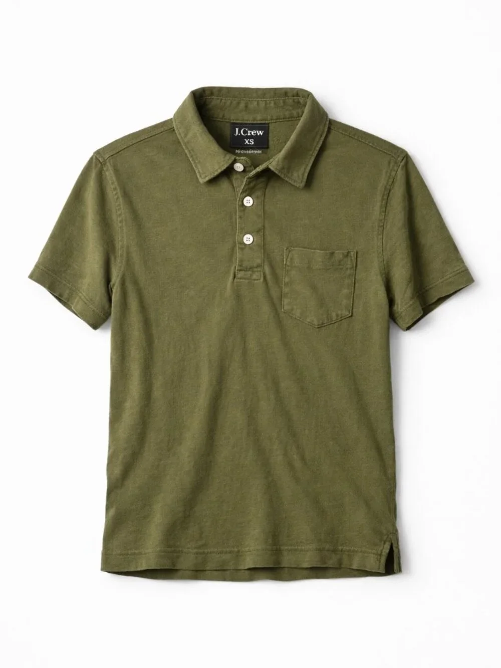 J.Crew Men’s Olive Green Polo Shirt | Size XS